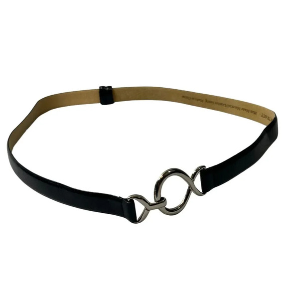 Ellen Tracy Black‎ Adjustable Belt Circle and Hook Closure OS - Picture 1 of 8